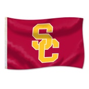 USC Trojans Cardinal SC Interlock 2 X 3 Nylomax Flag